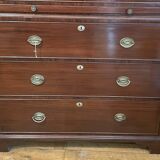 tallboy chest on chest in mahogany - 18th century