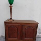 Louis XV style rustic buffet in solid walnut