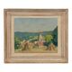 Oil on panel XXth Cassis Summer morning in Saint-Martin d'Ablois 1944