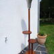 Lampadaire art déco acajou