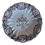 Assiette ancienne en faïence Lisieux décor Vieux Rouen