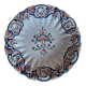 Antique Lisieux earthenware plate with Old Rouen decor