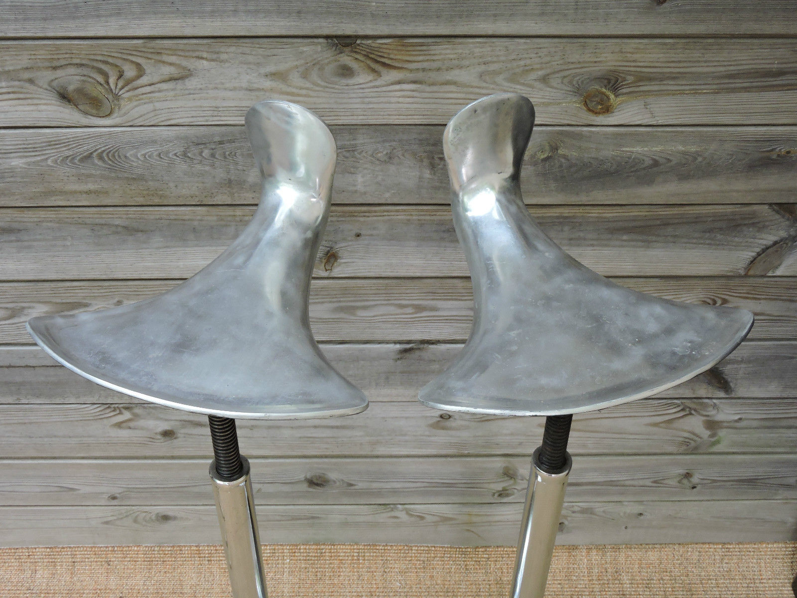 Pair of dentist stools spring vintage design