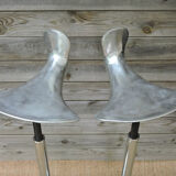 Pair of dentist stools spring vintage design