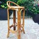Bar en rotin avec tabouret