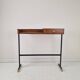 Table console / coiffeuse italienne du milieu du siècle avec des éléments en laiton, années 1950.