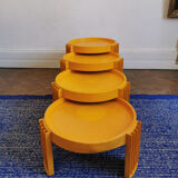 Set of 4 nesting tables, Marema, by Gianfranco Frattini for Cassina