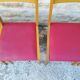 Six chaises vintage