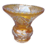 Flared vase of Saint Louis Jaune