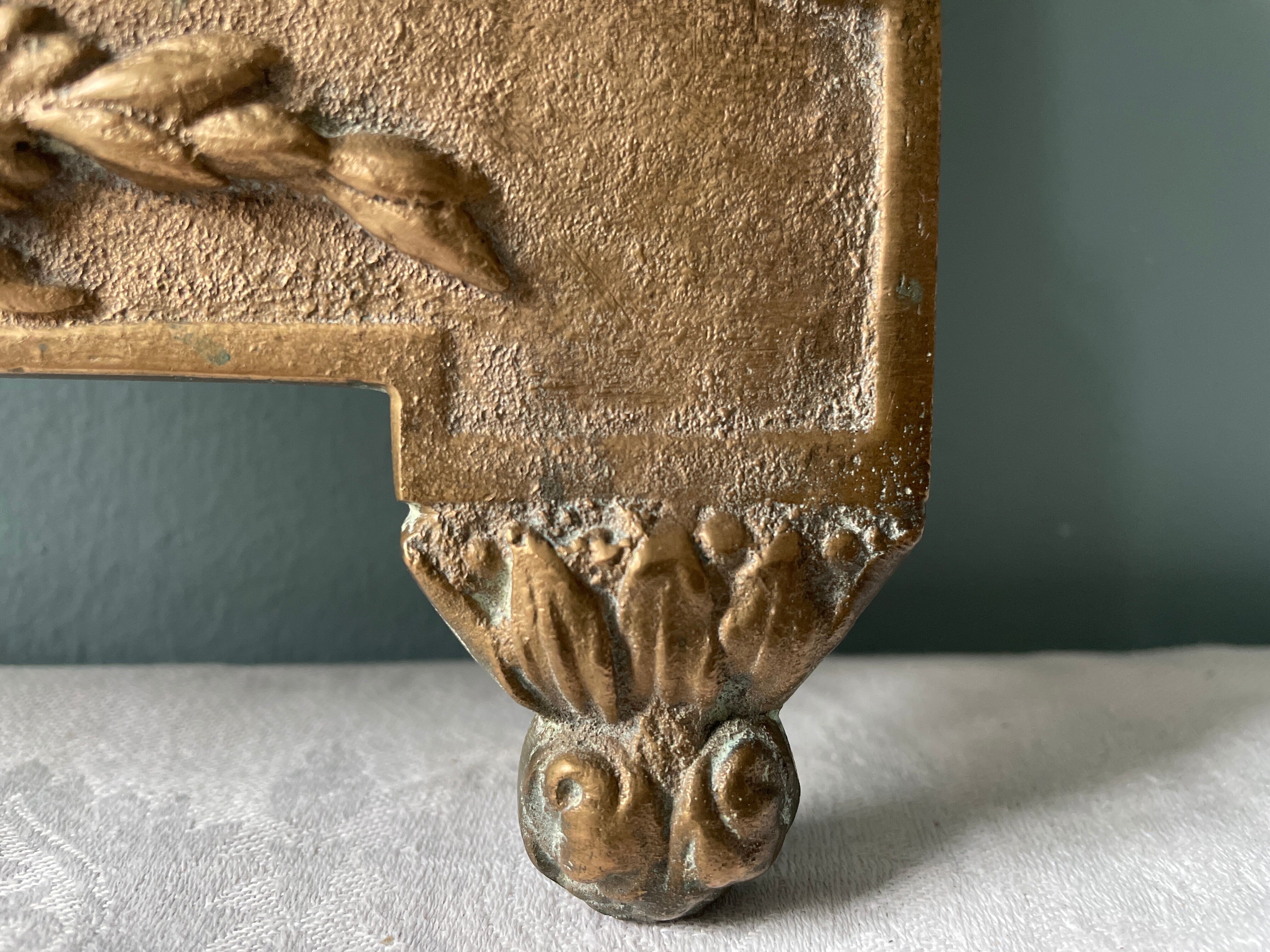 antique bronze mirror
