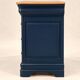 Commode with 3 drawers in Louis-Philippe style – Solid cherry wood – Versailles parquet top
