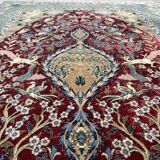 Isfahan wool and silk rug circa 1970 - 163x107cm