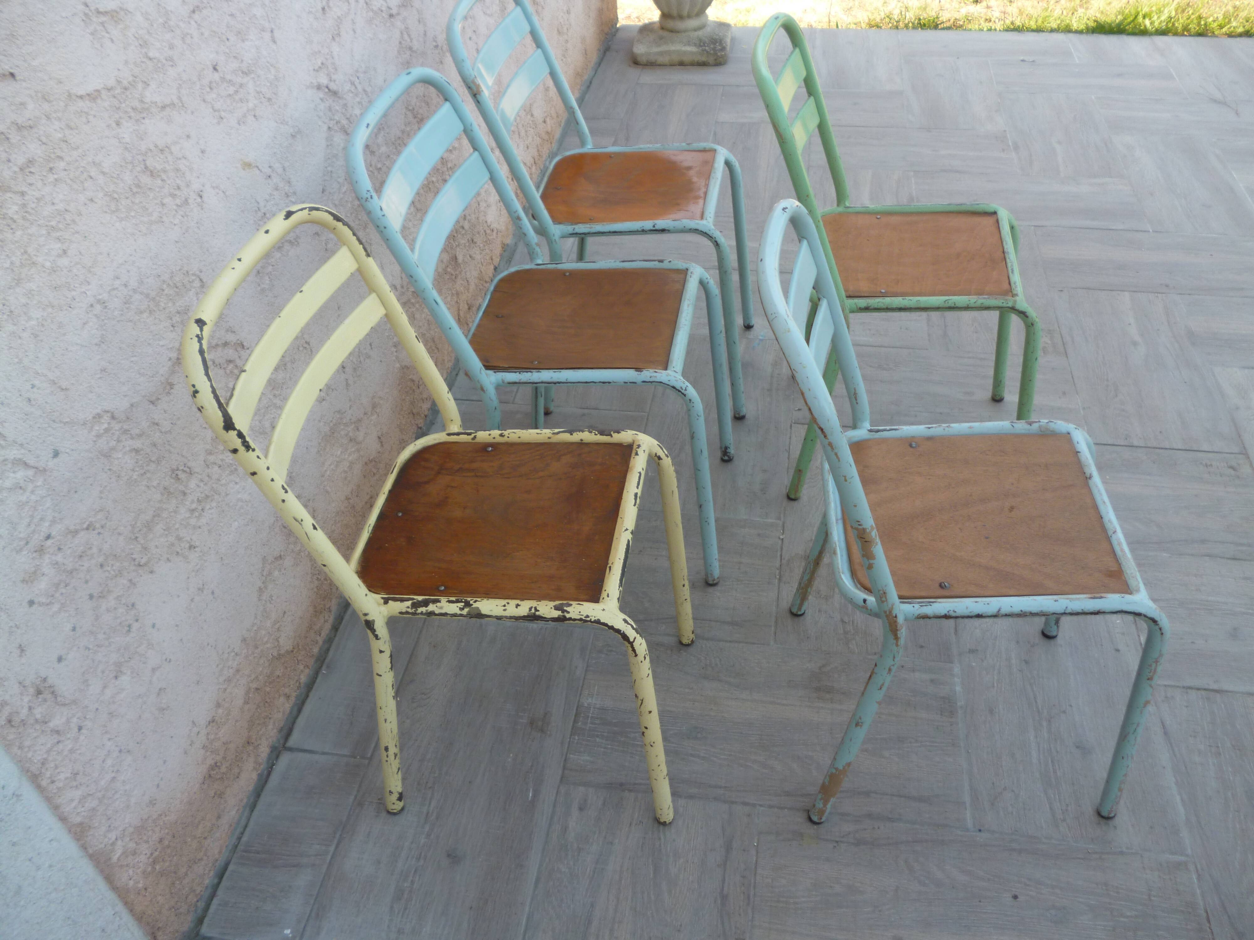 5 vintage chairs