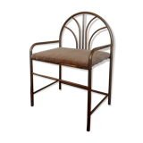 Brass and wool chair