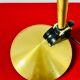 Aluminor brass ufo table / desk lamp 1950