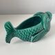 Vide-poche poisson en faïence verte Vallauris