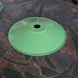 Green enameled sheet metal lampshade