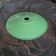 Green enameled sheet metal lampshade
