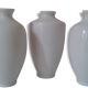 Beautiful lot of 3 former porcelain vases