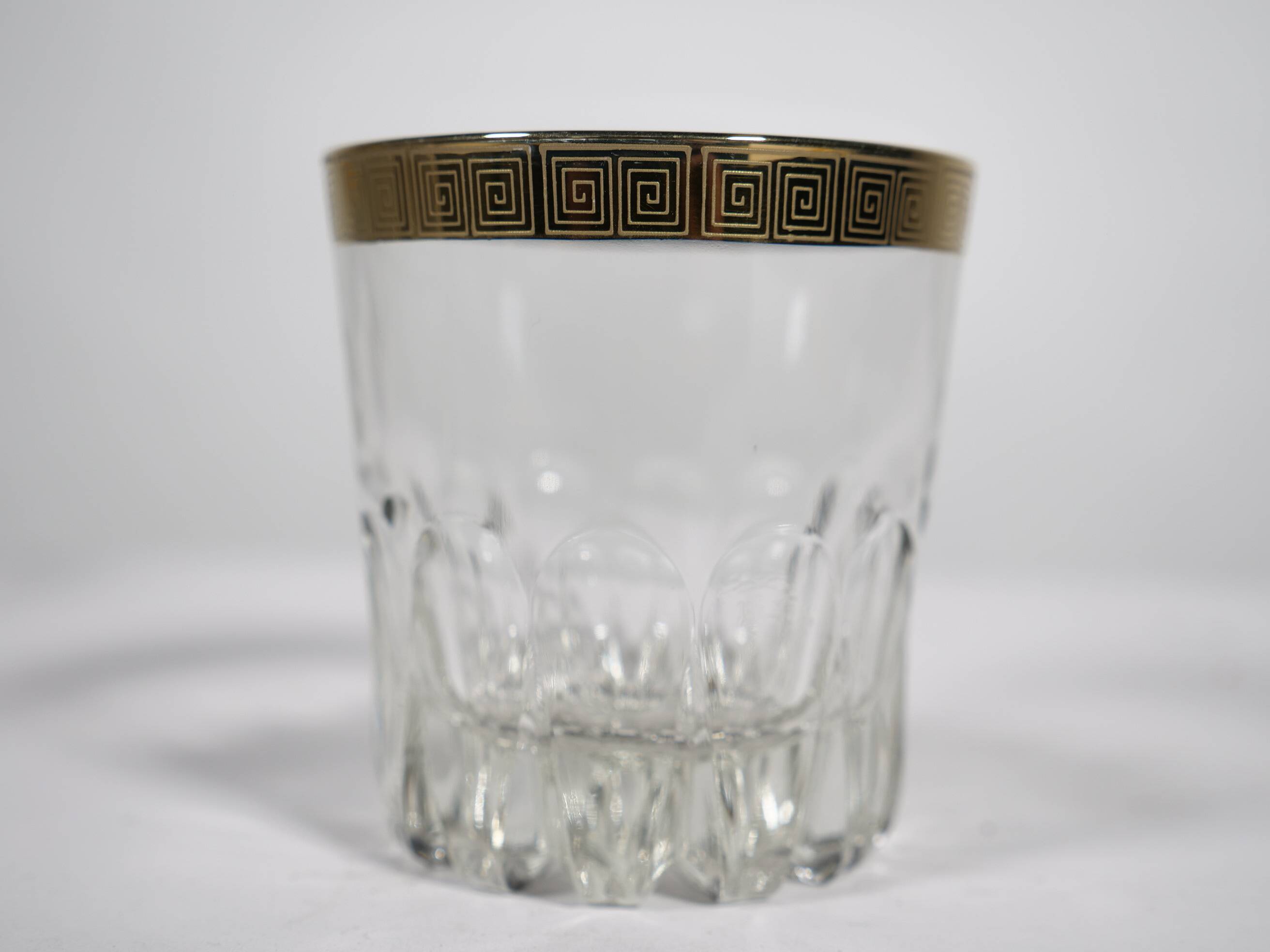 Whiskey Tumbler "Ritz" Glass with 24-Karat Gold Rim from Mäander, 1960s