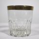 Whiskey Tumbler "Ritz" Glass with 24-Karat Gold Rim from Mäander, 1960s