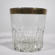 Whiskey Tumbler "Ritz" Glass with 24-Karat Gold Rim from Mäander, 1960s