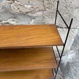 60s style modular self-supporting shelf, string tornado style