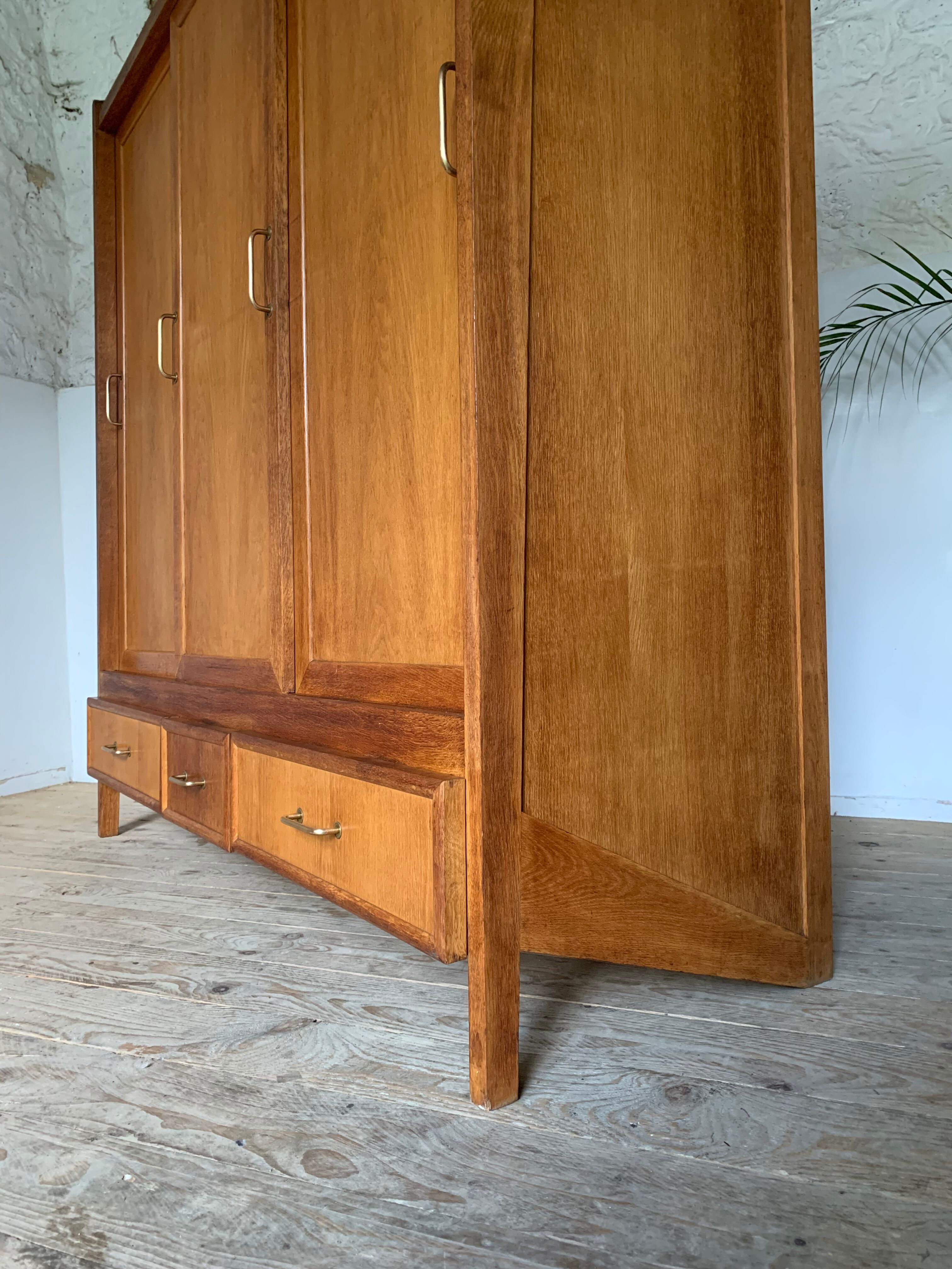 Wardrobe sliding door vintage oak