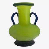 Vase en pâte de verre vintage