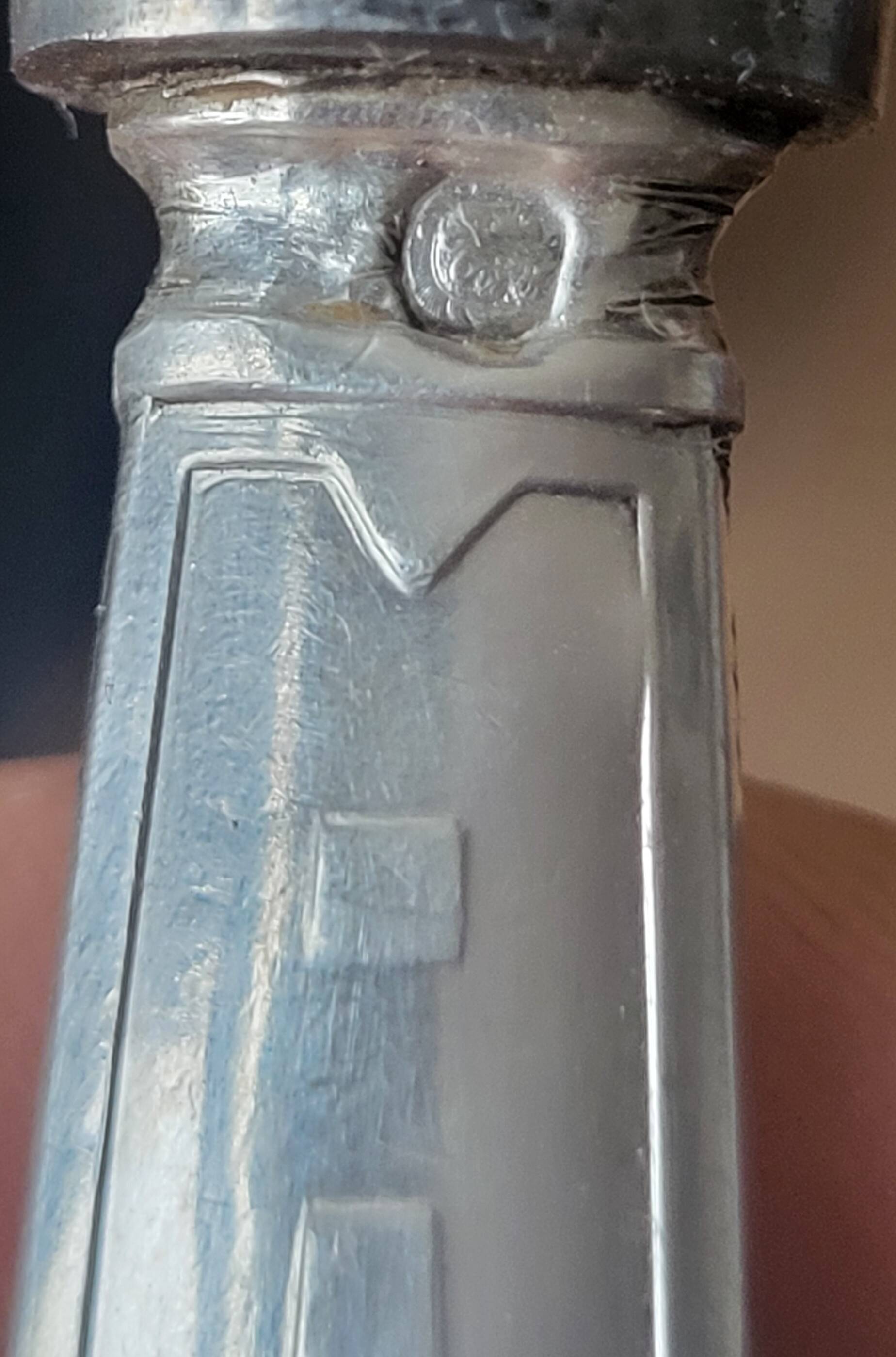 Art Deco silver butter knife