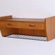 Etagere vintage scandinave en teck et metal 1960