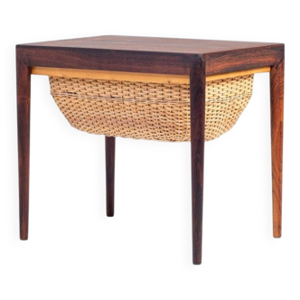 Sewing Table in Rosewood by Severin Hansen for Haslev Møbelsnedkeri, Denmark, 1960s