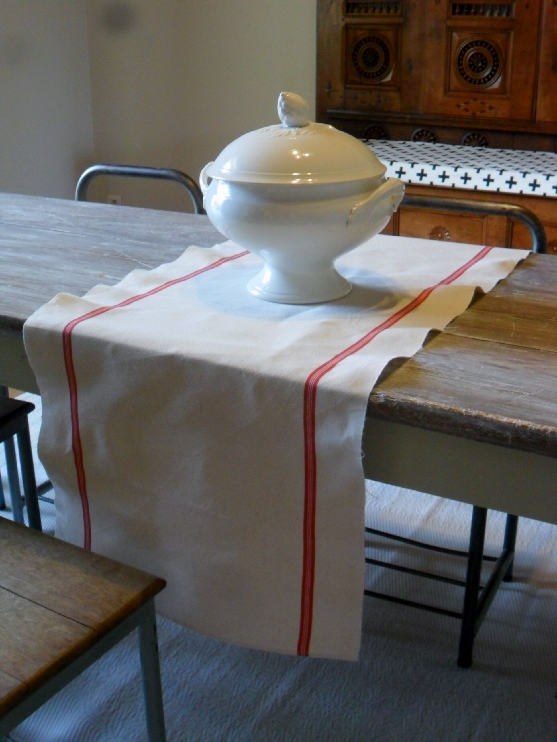 Table runner, former rag XXL in Métis