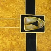 Plateau en marqueterie bois et nacre