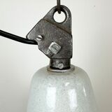 Industrial Grey Enamel Factory Pendant Lamp from Zaos, 1960s
