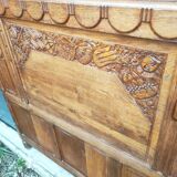 1930s headboard in solid oak