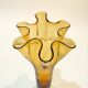 XXL - Large Murano glass vase sommerso yellow amber vintage 1960-70