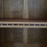 Art Deco style walnut mirrored wardrobe