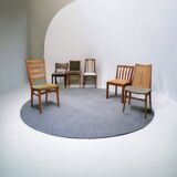 Zes Mid Century stoelen