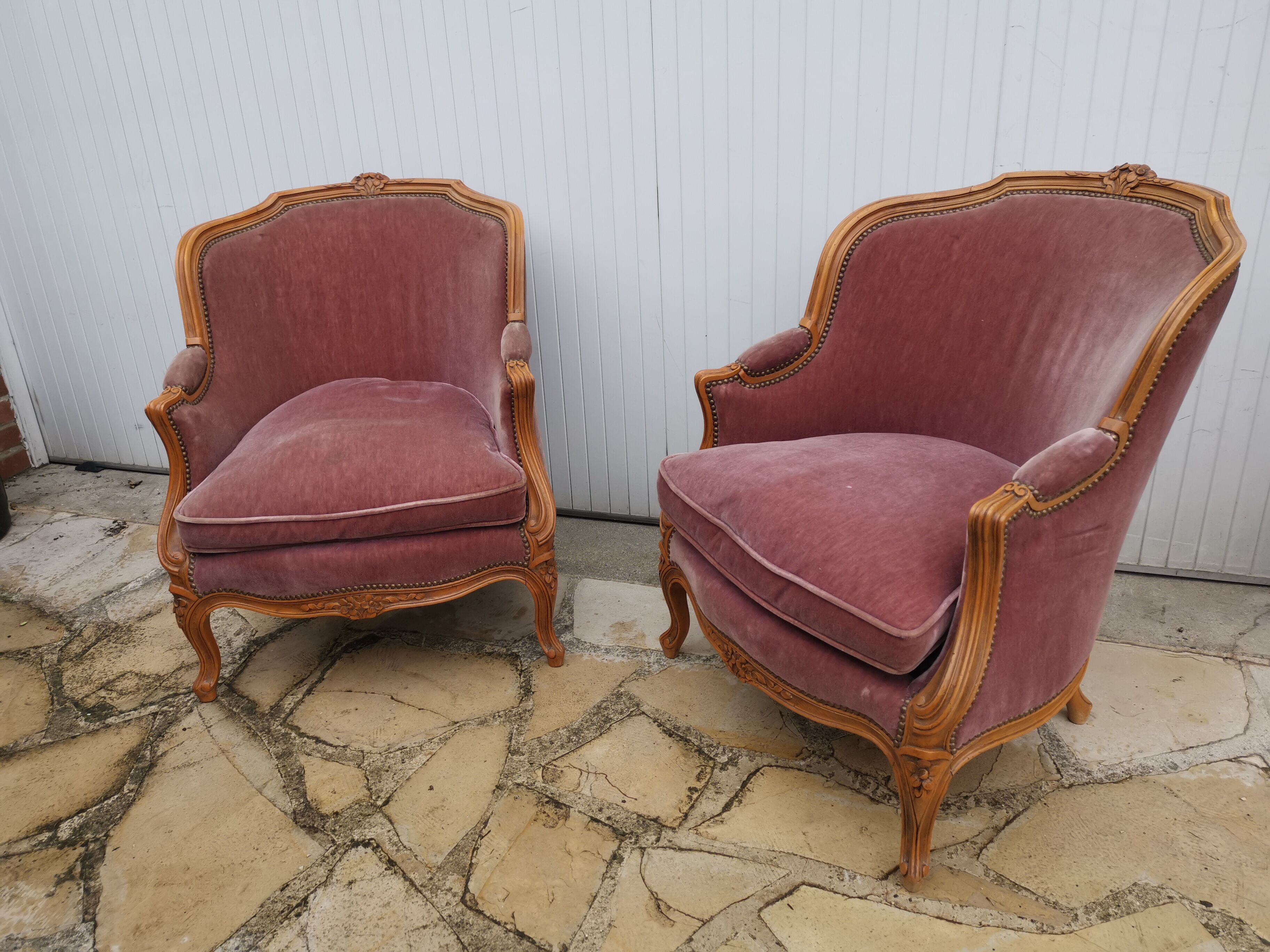 Pair of Louis XV armchairs