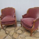 Paire de bergeres Louis XV