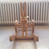 All wooden rocking rabbit