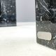 Vintage black marble coffee table by Artedi, 1970s
