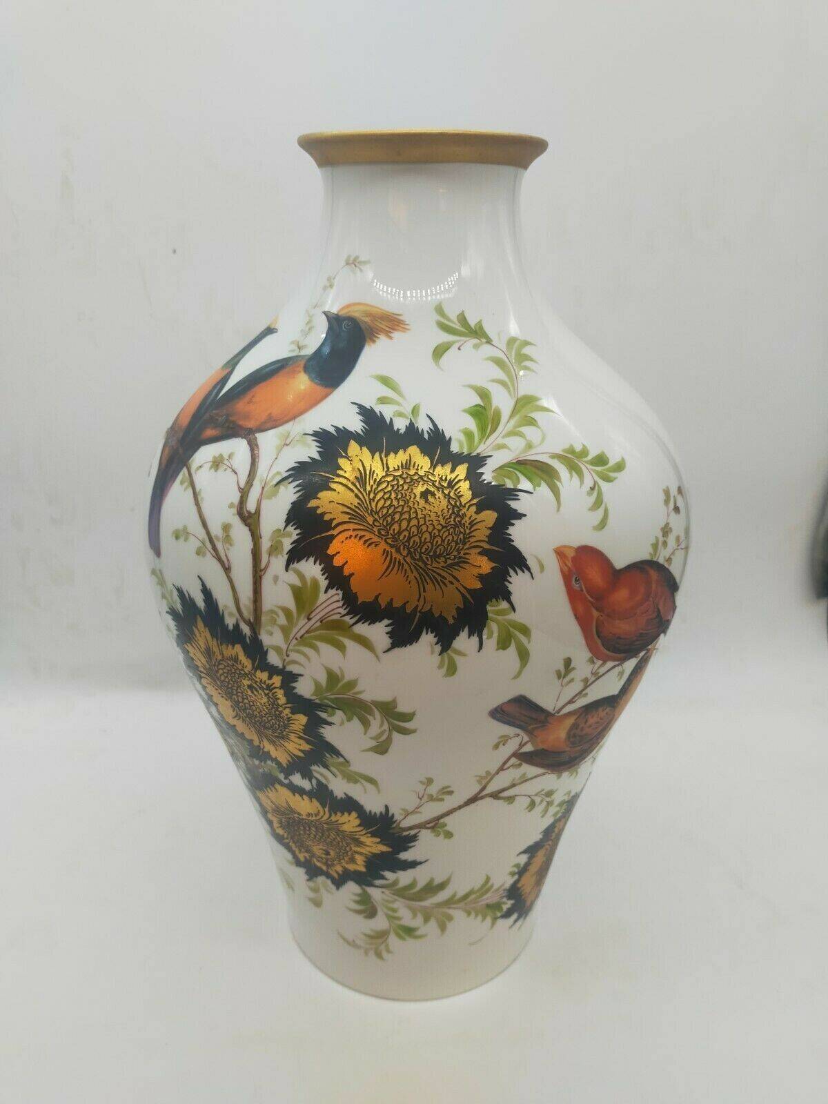 Decorated ceramic vase signed Pecchioli, 1950s