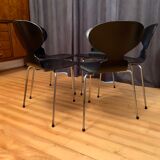 A set of five chairs Early model 3100 by Arne Jacobsen, Fritz Hansen, Denmark, 1963