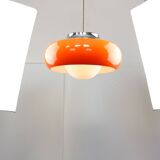 Large Space Age Model Best Pendant from Guzzini in Orange, 1970s