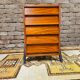 Small Scandinavian teak chest of drawers 5 drawers