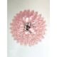 Contemporary White and Pink “Selle” Murano Glass Petali Chandelier