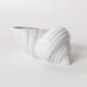 Shell-shaped porcelain catchall, Royal KPM Bavaria from the 1970s.