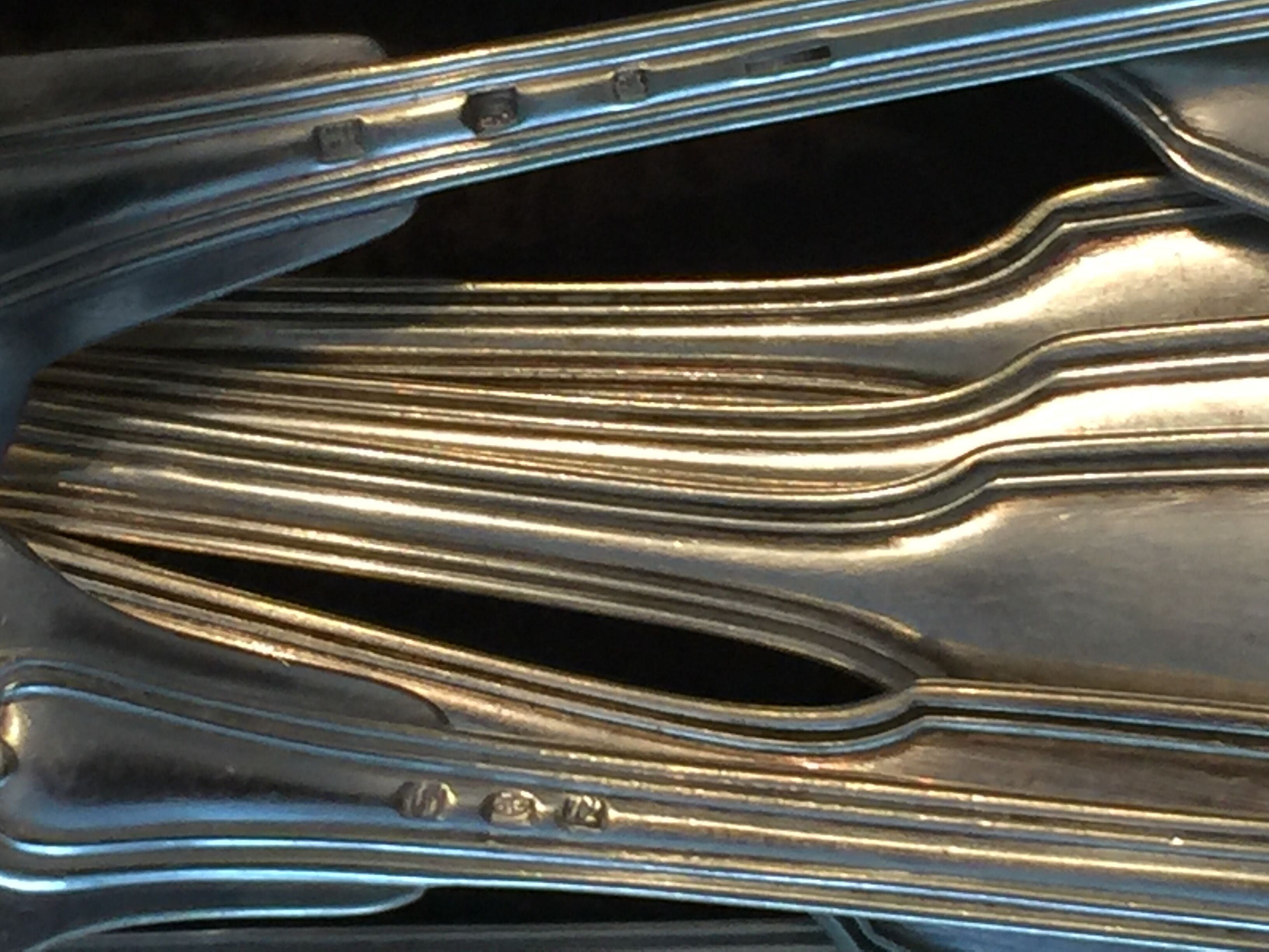 Chritofle cutlery in silver metal XX centuries